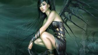 Fantasy Girl Wings High Definition Wallpaper HD