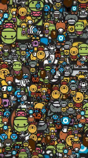 Many Funny Animals iPhone 5s Wallpaper