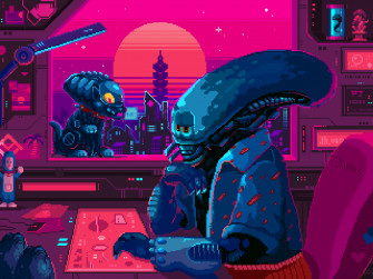 Pixel Alien The Artsroscki Opensea
