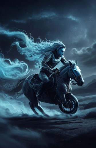 Blue Ghost Rider Wallpaper
