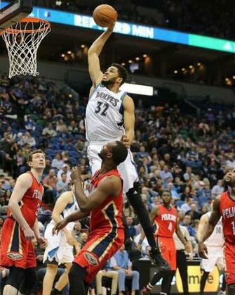 Karl Anthony Towns Hoopers Nba Basketball Basket