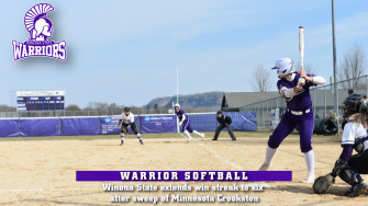 Wsu Softball Extends Win Streak To Six After Sweep Of Minnesota