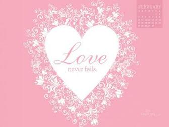 Feb Love Never Fails Desktop Calendar Monthly Calendars