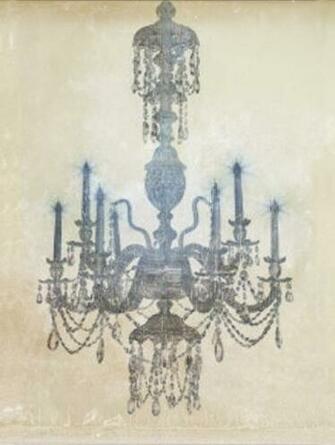 Silver Chandelier By Arthouse Wallpaper Direct