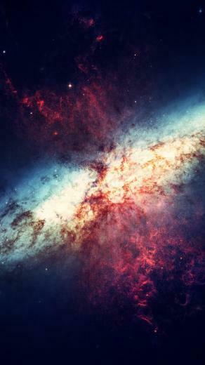 Nebula Pink Blue Explosion The iPhone Wallpaper