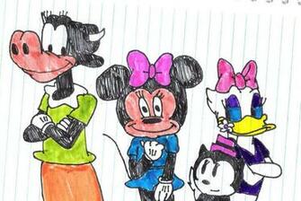 Clarabelle Minnie Daisy And Ortensia By Elmarcosluckydel96 On