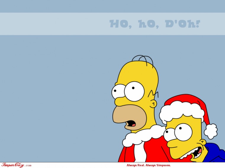 Simpsons Christmas Wallpaper Crazy
