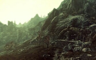Skyrim Scenery By Spaceskeleton