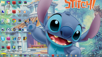 Stitch Desktop On My Labtop By Chidori1334 Customization