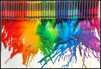 Homemade Serenity Melted Crayon S Art