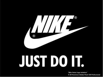 Nike Just Do It Pink Logo And Tagline