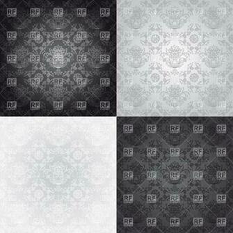 Set Of Black And Grey Victorian Wallpaper Royalty