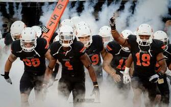 Oklahoma State Football Team Entrance X