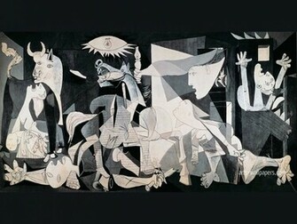 Guernica Art Wallpaper Print Poster Painting