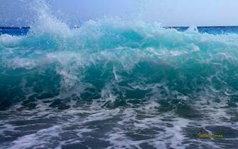 Mediterranean Sea Storm Beach Seashore HD Background Wallpaper