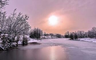 Snow Forest Frozen River X