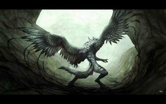 Black Anime Wolf Wide Wallpaper HDblackwallpaper