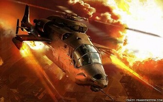 Apache Gunship Helicopter Wallpaper