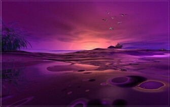 Mauve Zonsondergang Wallpaper