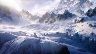 Snow Mountains Wallpaper