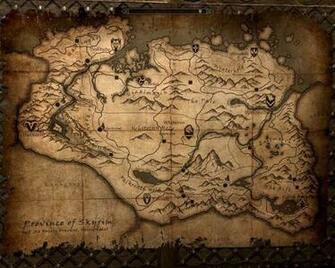 Skyrim Map Wallpaper