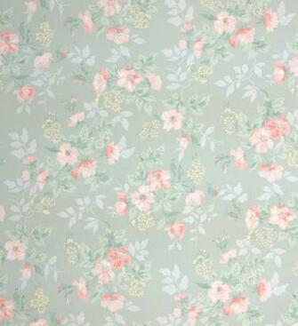 S Vintage Wallpaper Little Pink Flowers By Hannahstreasures
