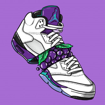 Cartoon Nike Shoes Wallpaper On