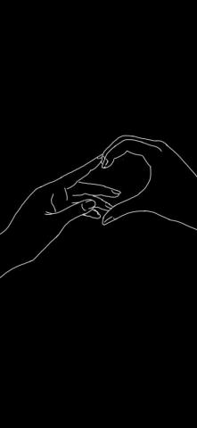 Broken Heart Aesthetic Wallpaper Black