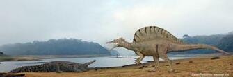Spinosaurus Vs Deinosuchus By Sameerprehistorica