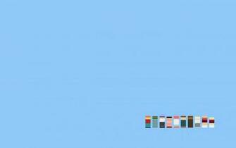 Futurama Cartoons Minimalistic Simple Background Blue
