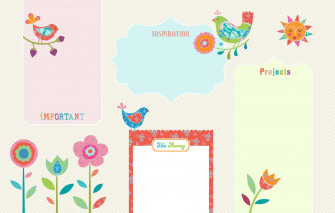 Cute Desktop Organizer Wallpaper