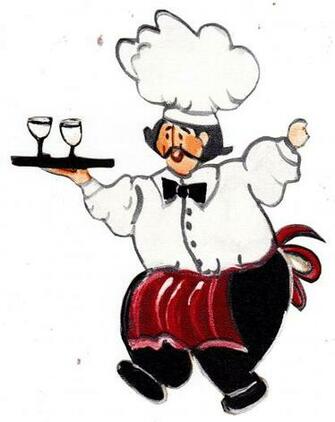 Fat Chef Kitchen Prepasted Wallpaper Border Cut Out