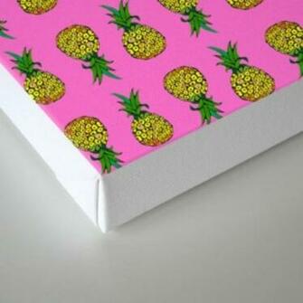 Pineapple On Pink Background S Print By Melissa Society6