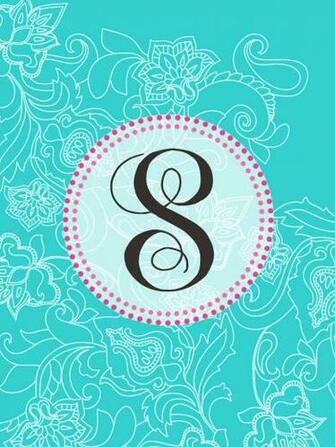 Chevron Background With S Monogram iPad Wallpaper Letter