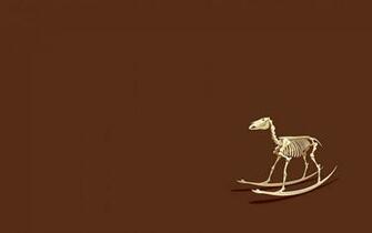 Funny Equus Horses Skeletons Wallpaper