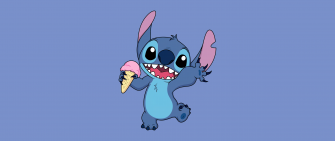 Stitch Wallpaper 4k Disney Cartoon Blue