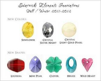 Swarovski Elements Crystal Color Chart Fusion Beads