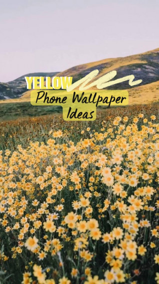 Yellow Phone Wallpaper Ideas Aesthetic In
