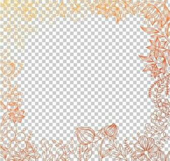 Placemat Area Pattern Painted Floral Border Background Material