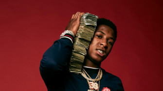 Nba Youngboy In Red Background With Money Bundle On Neck HD Wallpaper