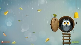 Cute Cartoon Owl Desktop Wallpaper HD