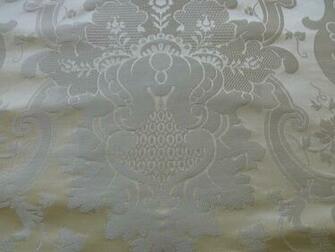 Silk Renaissance Damask Pearl White R