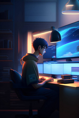 Anime Kid Programming By Eranium1