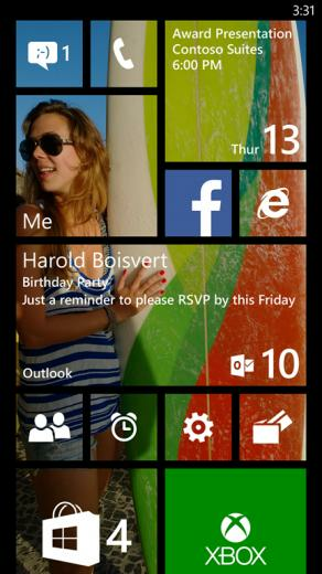 Set A Custom Home Screen Background On Windows Phone