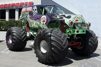 Grave Digger Monster Truck Wallpaper High Jump