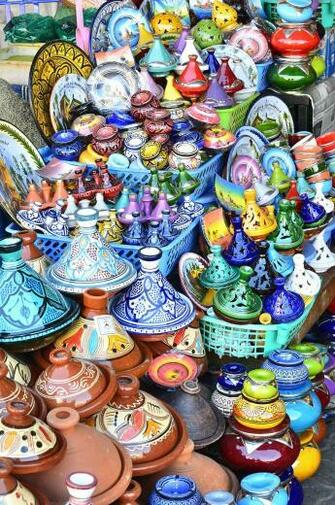HD Wallpaper Assorted Color Ceramic Vase Lot Tagine Morocco