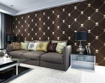 Non Woven Wallpaper 3d Modern Minimalist Tv Background Wall Warm