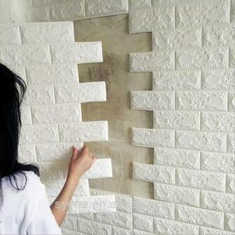 Hot Syene Luxury Foam Non Woven Wallpaper Pe 3d
