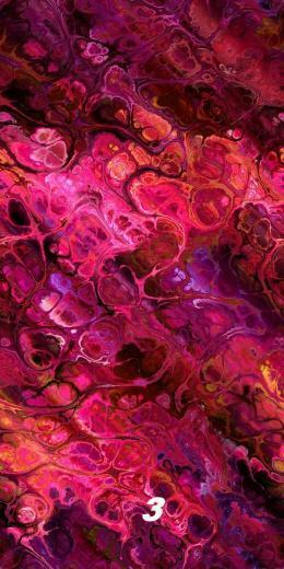 Fushia Purple Marble Artisan Made Fleece Fiber Art Fabric By The