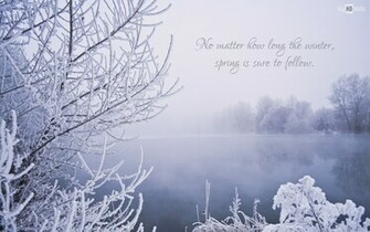 Winter Scene With Quote BigHDwalls